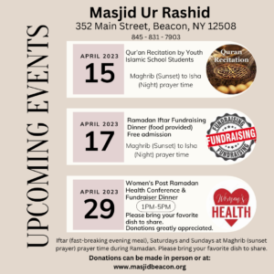 Women's Post Ramadan Health Conference & Fundraiser Dinner @ Masjid Ur Rashid